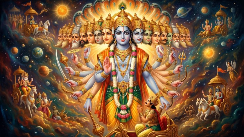 The Bhagavad Gita — Chapter 11: Vishvarupa-Darshana Yoga (Vision of the Cosmic Form)