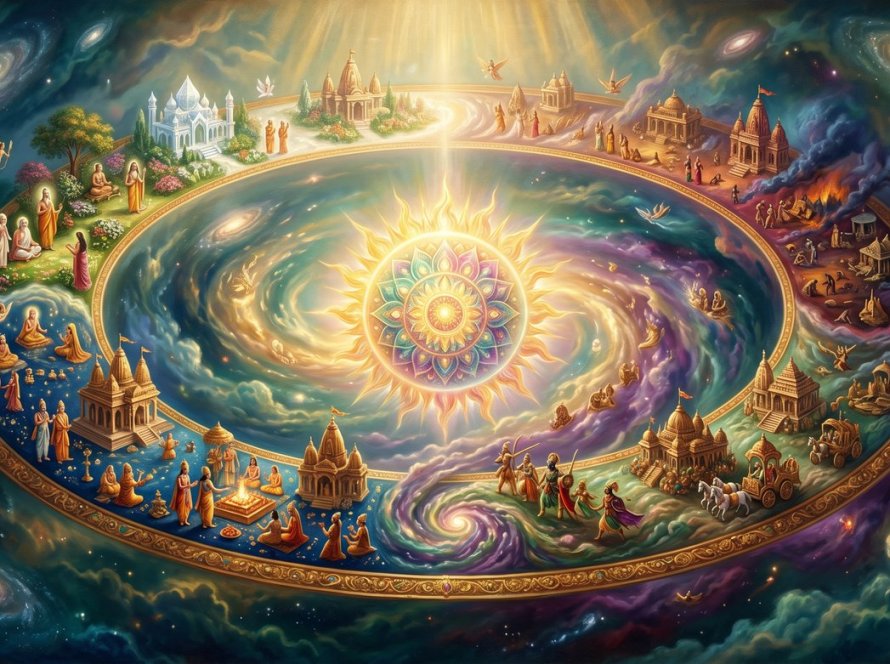 The Magnetic Heart of the Universe: Vishnunabhi and the Yugas