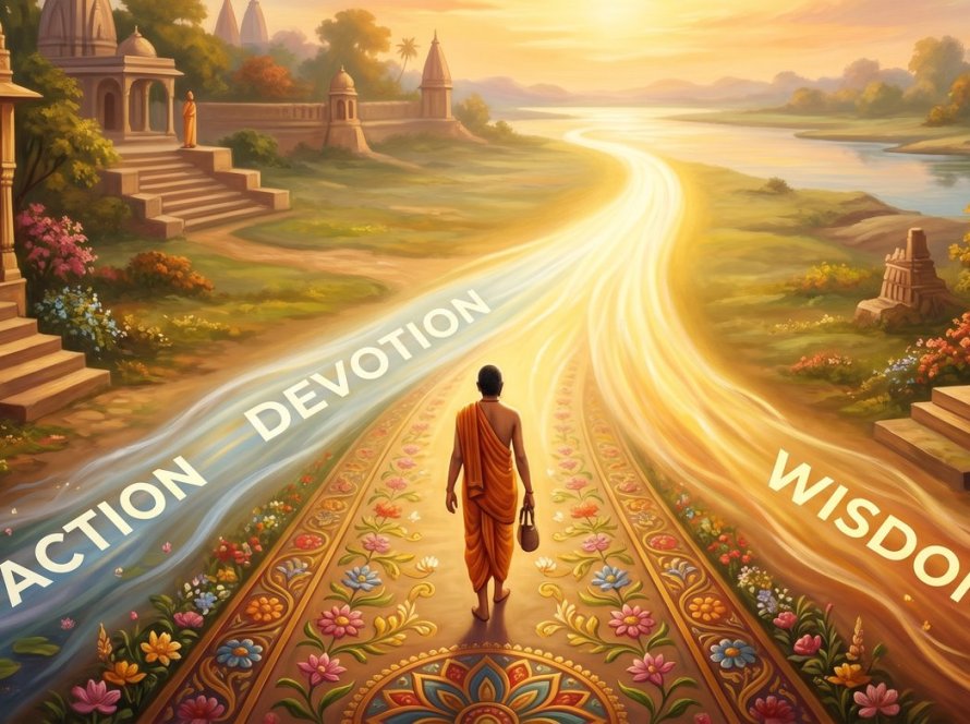 The Threefold Path of Kriya Yoga